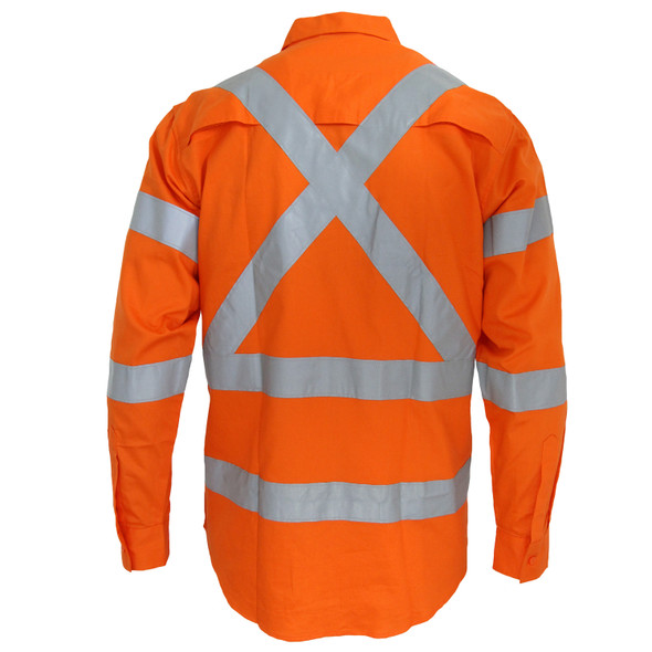 DNC Hi-Vis 3 way vented "X" back & Biomotion taped shirt 3545