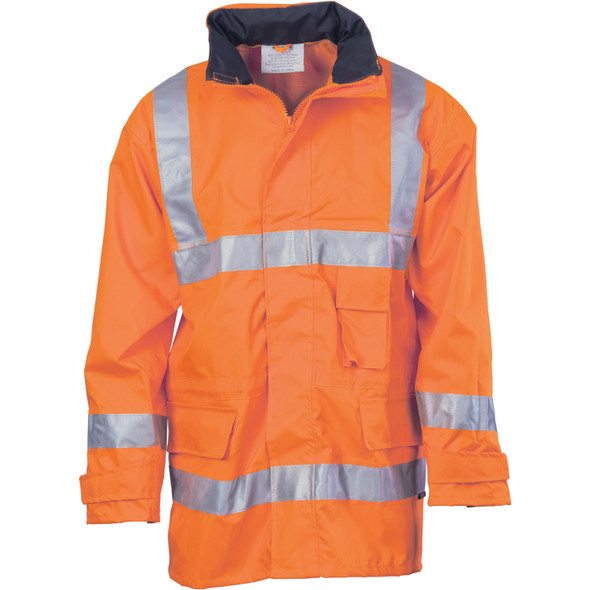 DNC HiVis D/N Breath abl e Rain Jacket with 3M R/Tape 3871