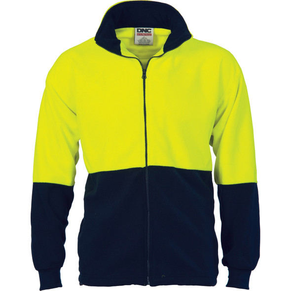 DNC HiVis Two Tone Full Zip Polar Fleece 3827