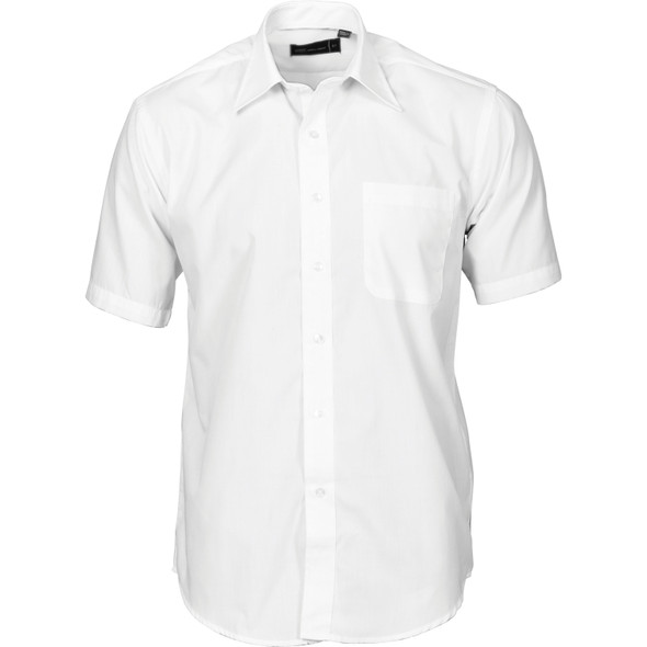 DNC Mens Premier Poplin Business Shirts - Short Sleeve 4151