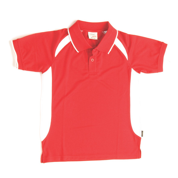 DNC Kids Air Flow Contrast Raglan Mesh Polo 5263