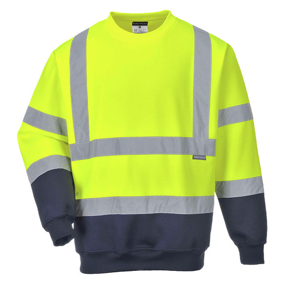 B306 - Two Tone Hi-Vis Sweatshirt