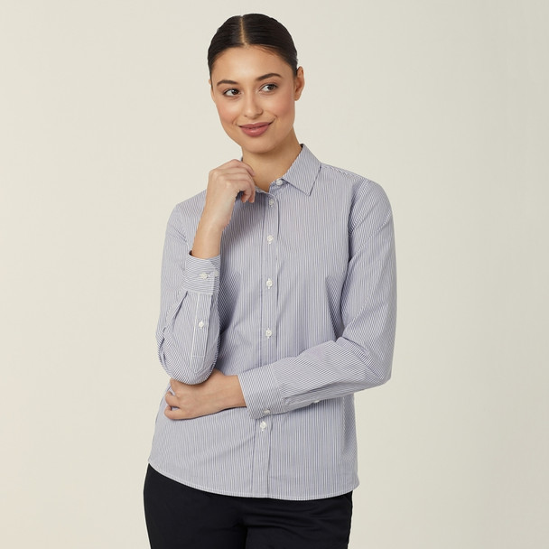 NNT Womens Avignon Stripe Long Sleeve Shirt