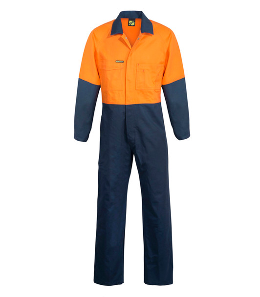 WC3059 Hi Vis P/C Coveralls Stout