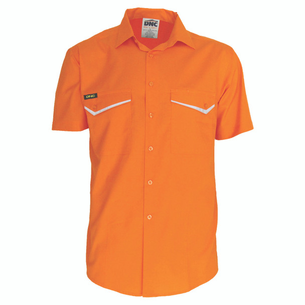 DNC HiVis RipStop Cotton Cool Shirt, S/S 3583