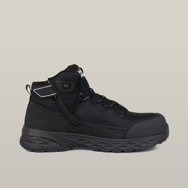 Hard Yakka Mens XRange Mid Composite Toe Safety Boot - Black