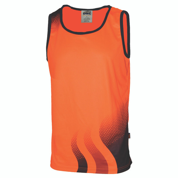 DNC WAVE HIVIS SUBLIMATED SINGLET 3561