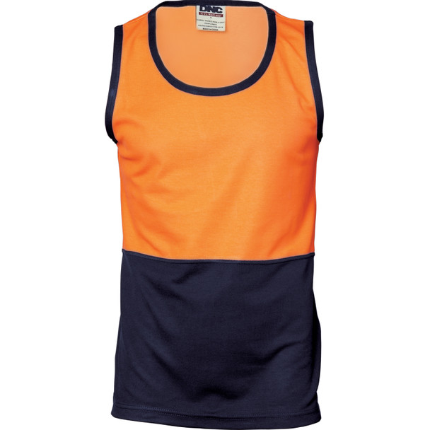 DNC Cotton Back Two Tone Singlet 3841