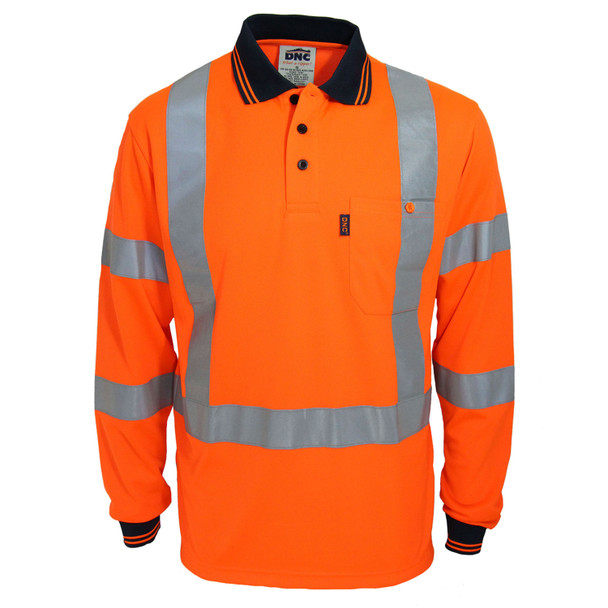 DNC Hi-Vis "X' Back & Bio-motion Taped Polo 3710