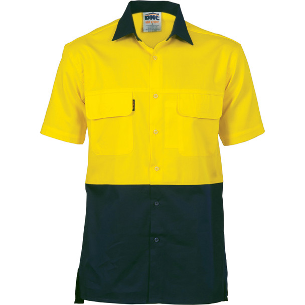 DNC HiVis 3 Way Cool-Breeze Cotton Shirt - short sleeve 3937