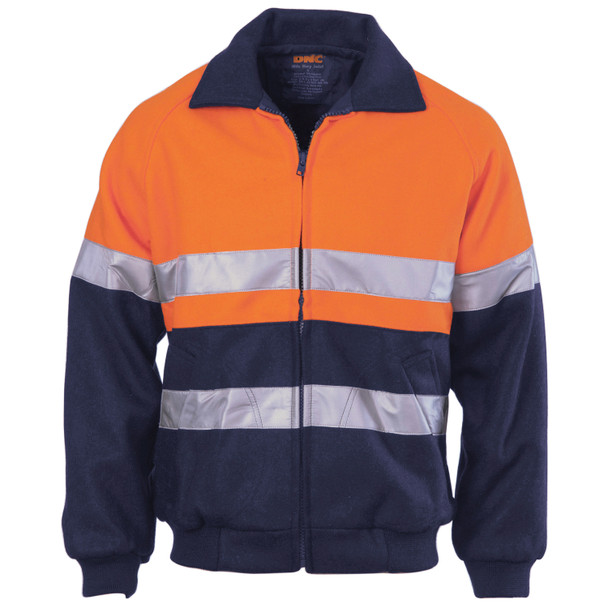 DNC HiVis Two Tone Bluey Bomb er Jacket with CSR R/Tape 3859