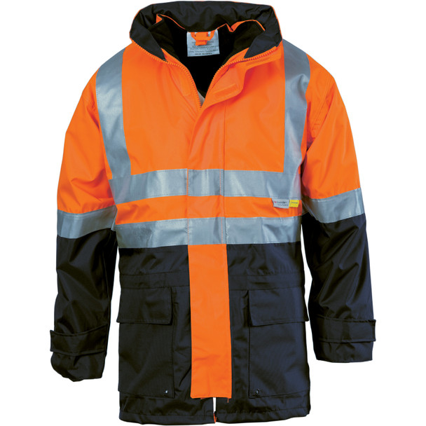 DNC 4 in 1 HiVis Two Tone Breathable Jacket with Vest and 3M R/Tape 3864
