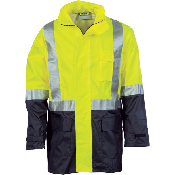 DNC HiVis Two Tone Light weight Rain Jacket with CSR R/Tape 3879