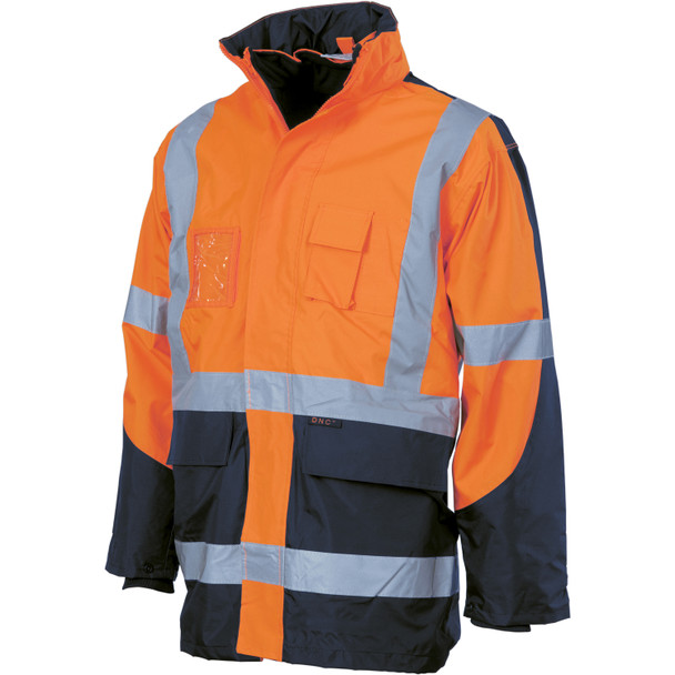 DNC HiVis Cross Back 2 Tone D/N “6 in 1” Contrast Jacket (Outer Jacket and Inner Vest can be sold separ 3998