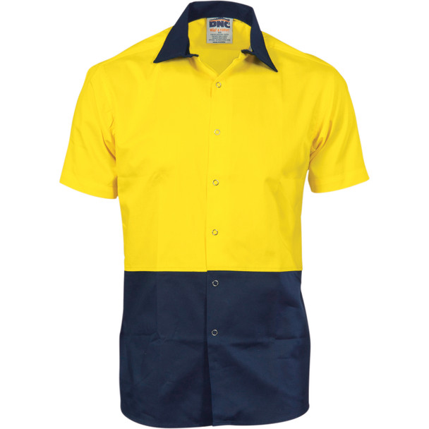 DNC HiVis Cool Breeze Food Industry Cotton Shirt - Short Sleeve 3941