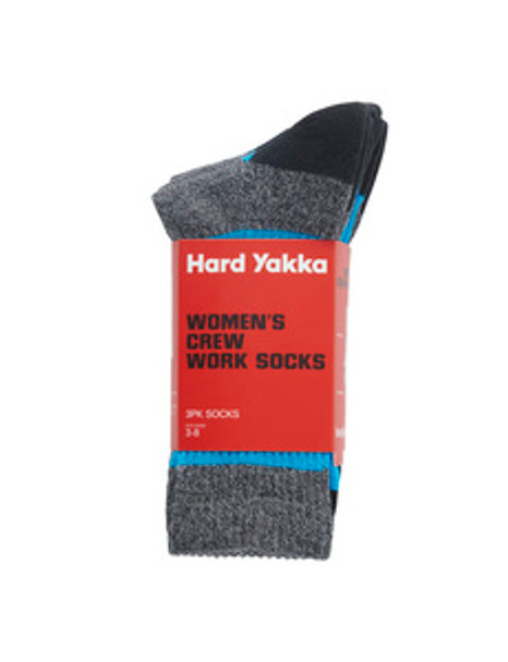 Womens 3056 Cotton Rich Crew Sock - 3 Pack Y08606