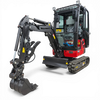 Rhinoceros RH22 Excavator with Cabin, Swing Boom and Extension Tracks