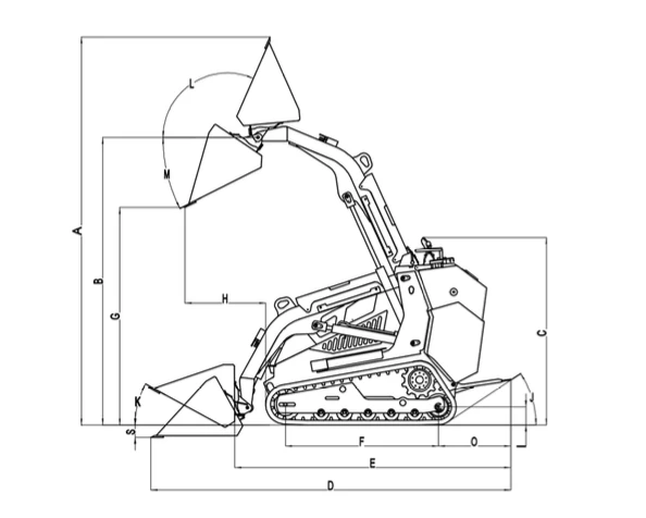 Rhinoceros RH1000 Skid Steer Loader Kubota D1703 Diesel Heavy Duty Mini Skid Steer - view 2