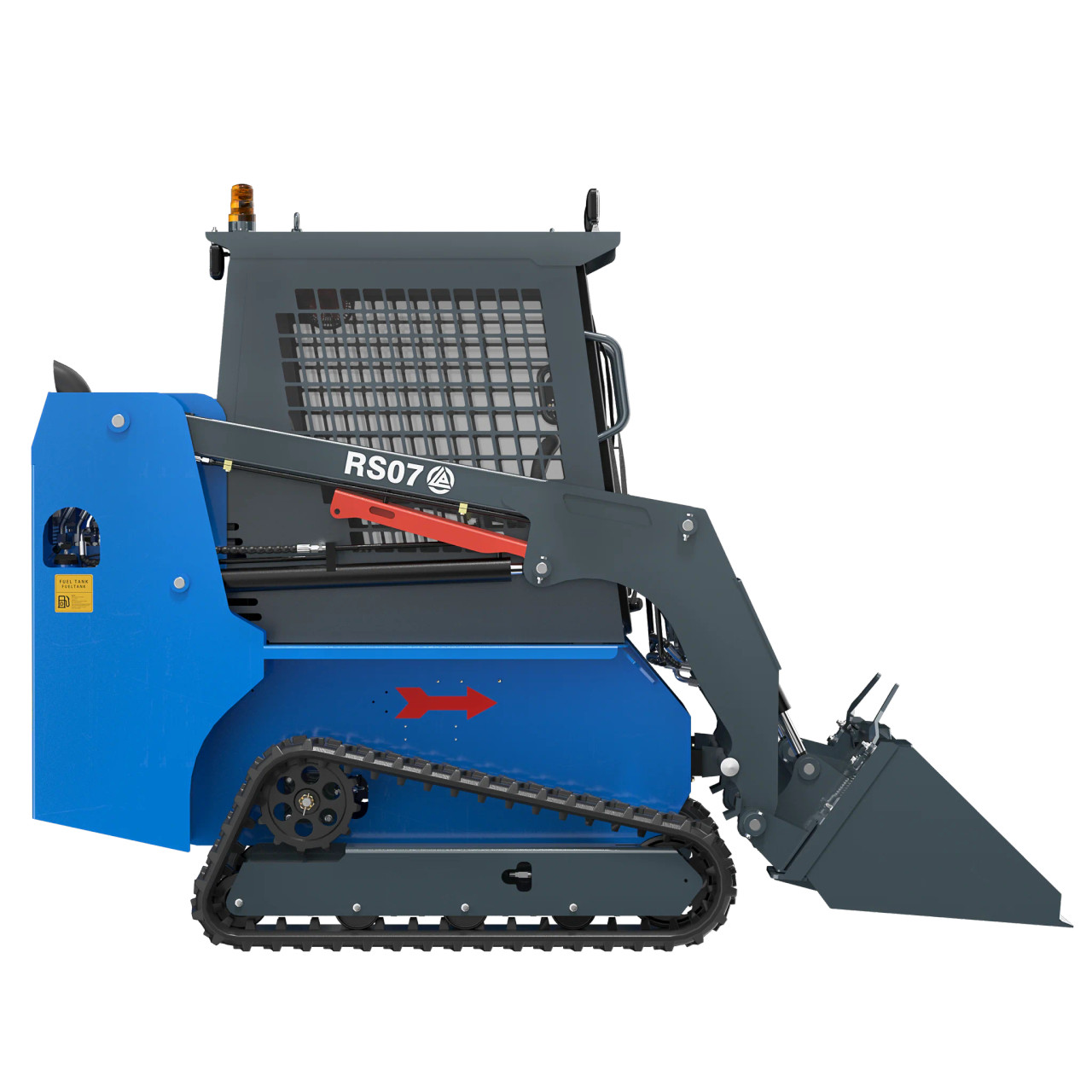 RS07 Rippa Skid Steer with Kubota Engine, Pilot Tracks, Closed Pump