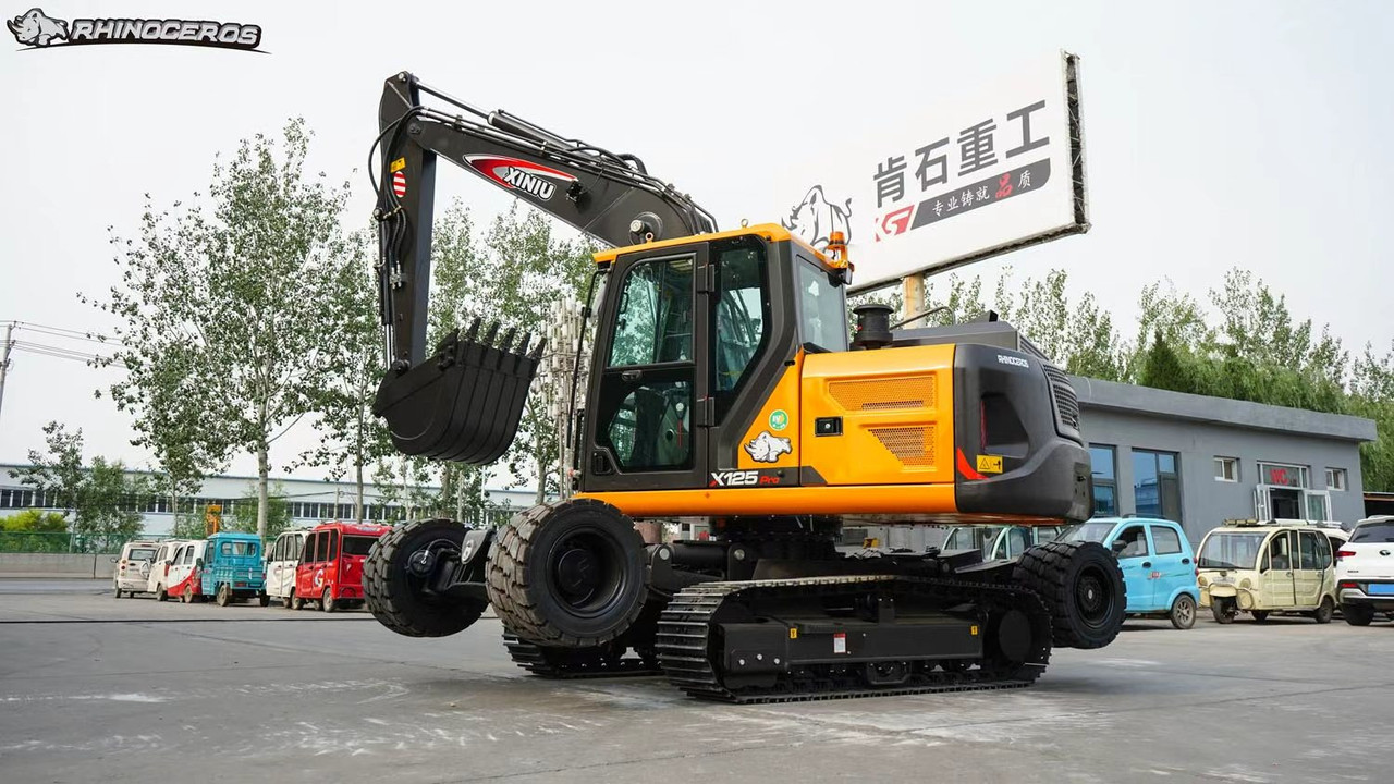 Rhinoceros X125 Pro 12 Ton Wheel and Tracked Excavator