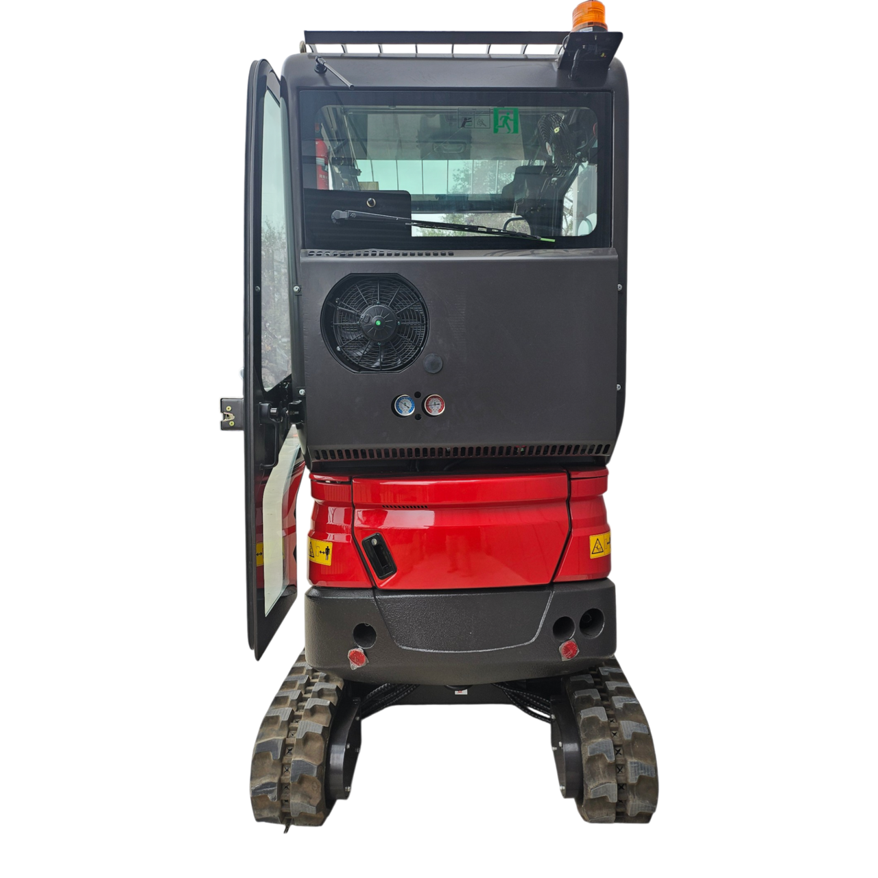 Rhinoceros RH22 Excavator with Cabin, Swing Boom and Extension Tracks