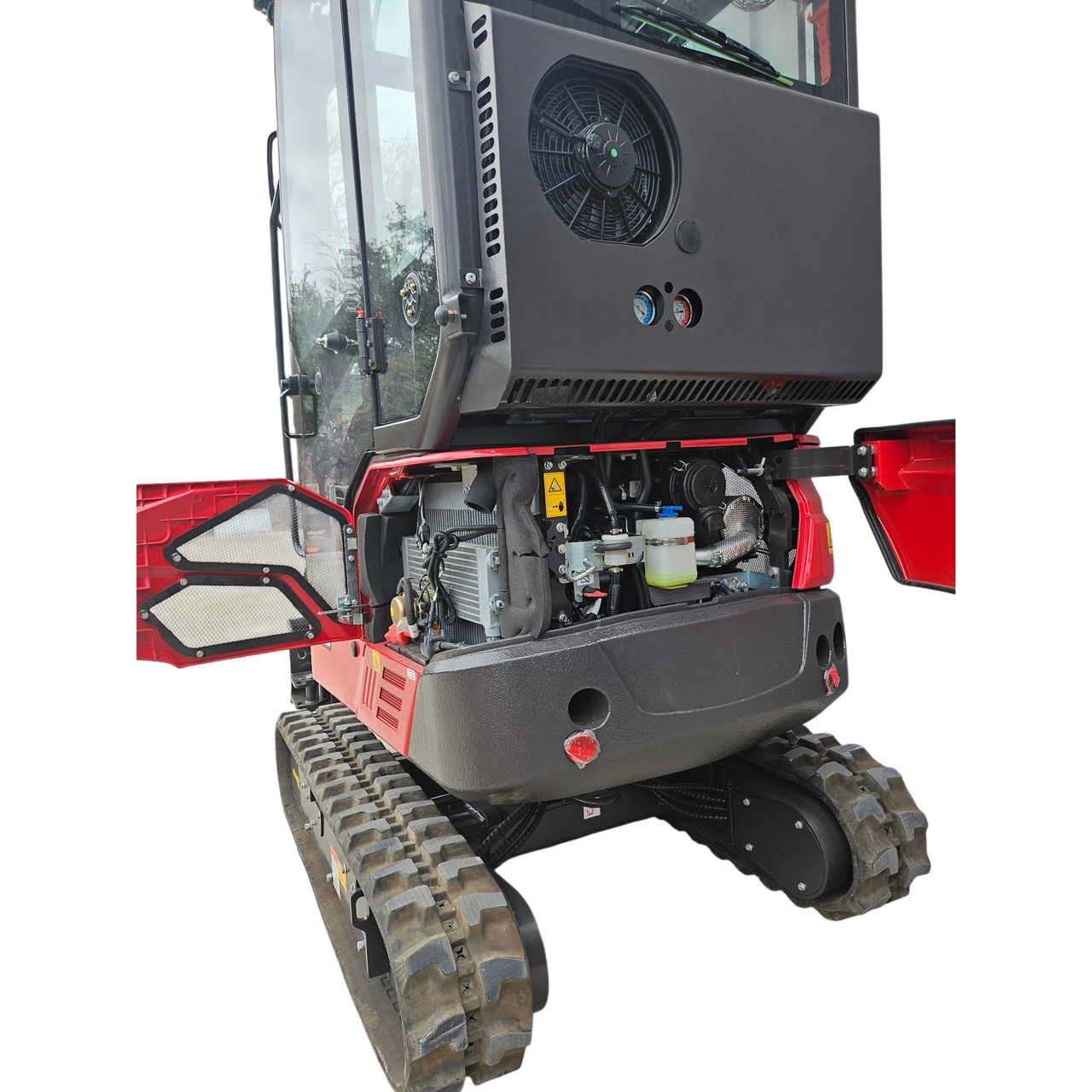 Rhinoceros RH22 Excavator with Cabin, Swing Boom and Extension Tracks