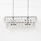 Hutton Adeline Rectangular Chandelier- Antique Iron