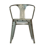 Bastille Arm Chair in Galvanized Finish