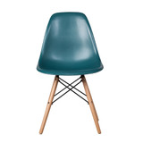 Molded Mid-Century Side Chair, Teal