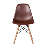 Molded Mid-Century Side Chair, Brown