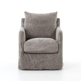 Kensington Banks Swivel Chair in Stonewash Heavy Jute