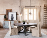Cintra Extension Dining Table 63" in Black Olive