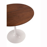 Saarinen Style Tulip Walnut Side Table - 23.5"
