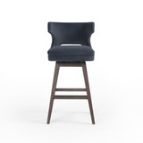 Ashford Task Barstool with Swivel Base - Velvet Shadow