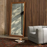 Pickford Floor Mirror-Dusted Oak Veneer