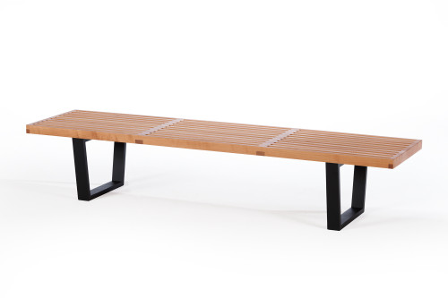 Batten Bench 72" with American Maple Finish
