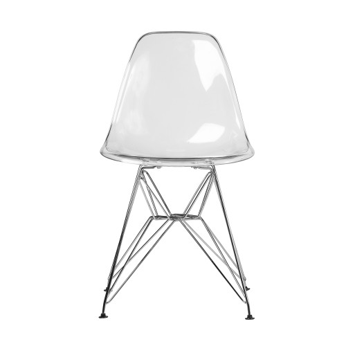 Molded Midcentury Modern Style Acrylic Side Chair