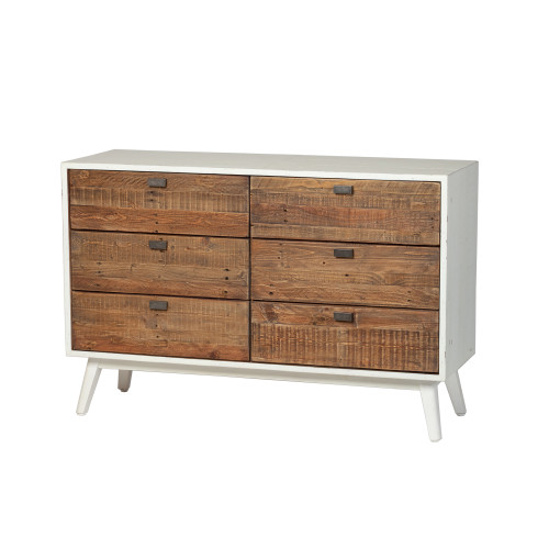 Ana Six Drawer Dresser - Farmhouse White