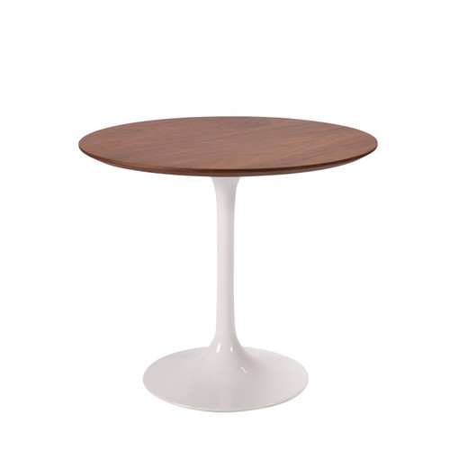 Saarinen Style Tulip Walnut Side Table - 23.5"