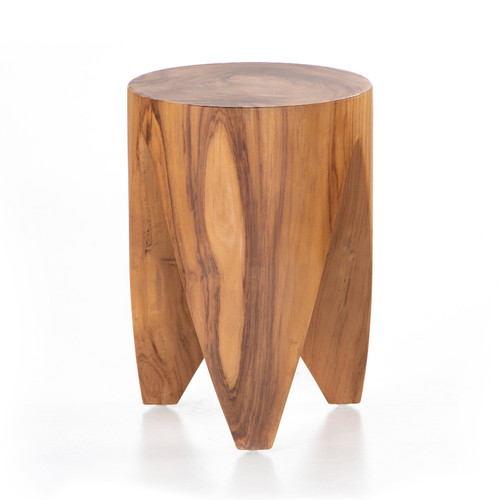 Petros Outdoor End Table In Natural Teak
