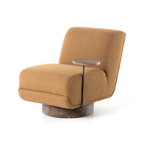 Bronwyn Swivel Chair + Table, Copenhagen Amber