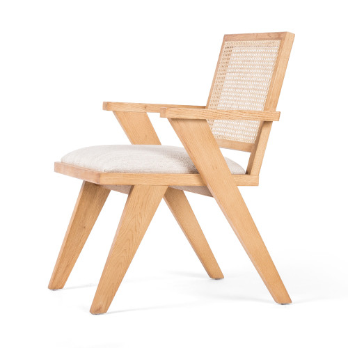 Flora Dining Chair In Smoked Drift Oak