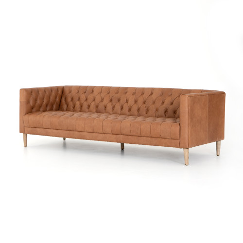 Williams Leather Sofa, Camel