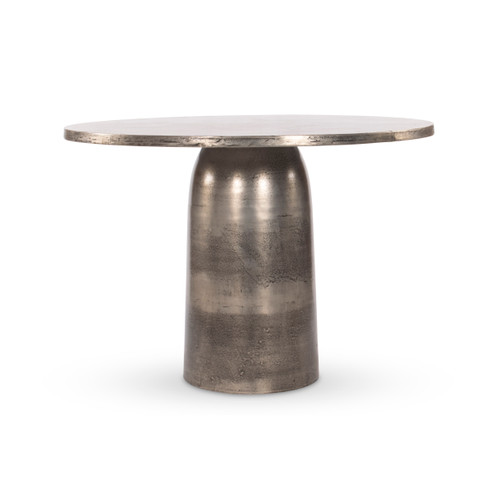 Basil Outdoor Dining Table-42"-Nickel