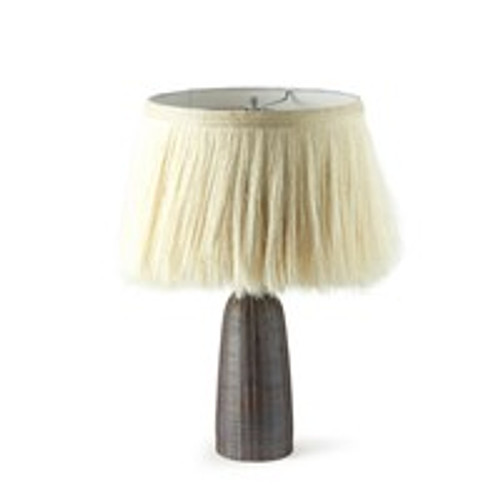 Sisa Table Lamp-Earthtone Striped Ceramc