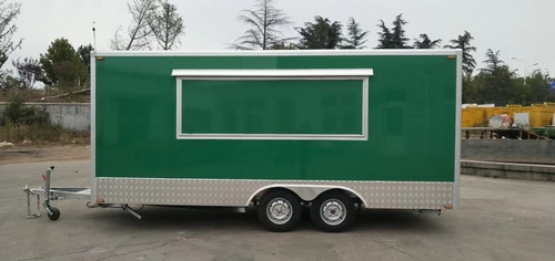 Concession Food/Kitchen Trailer 7x16  - Green