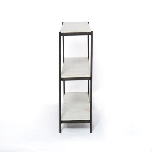Felix Small Console Table-Hammered Grey
