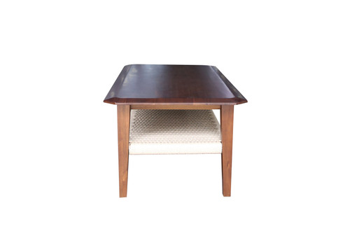 Huron Coffee Table with Papercord Shelf