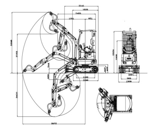 R18 1.8 Ton Rippa Mini Excavator