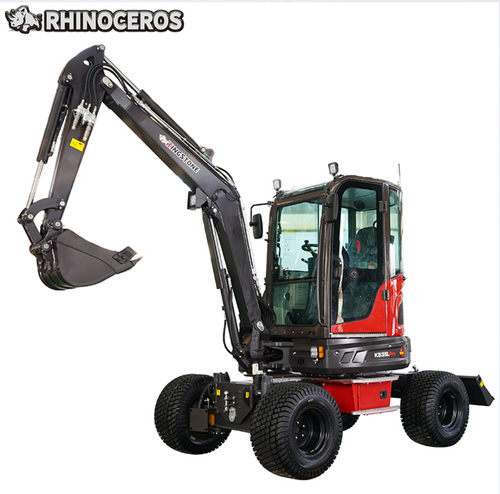 Rhinoceros XN35L Pro Wheeled Excavator with Cab Rhinoceros XN35L Pro Wheeled Excavator with Cab